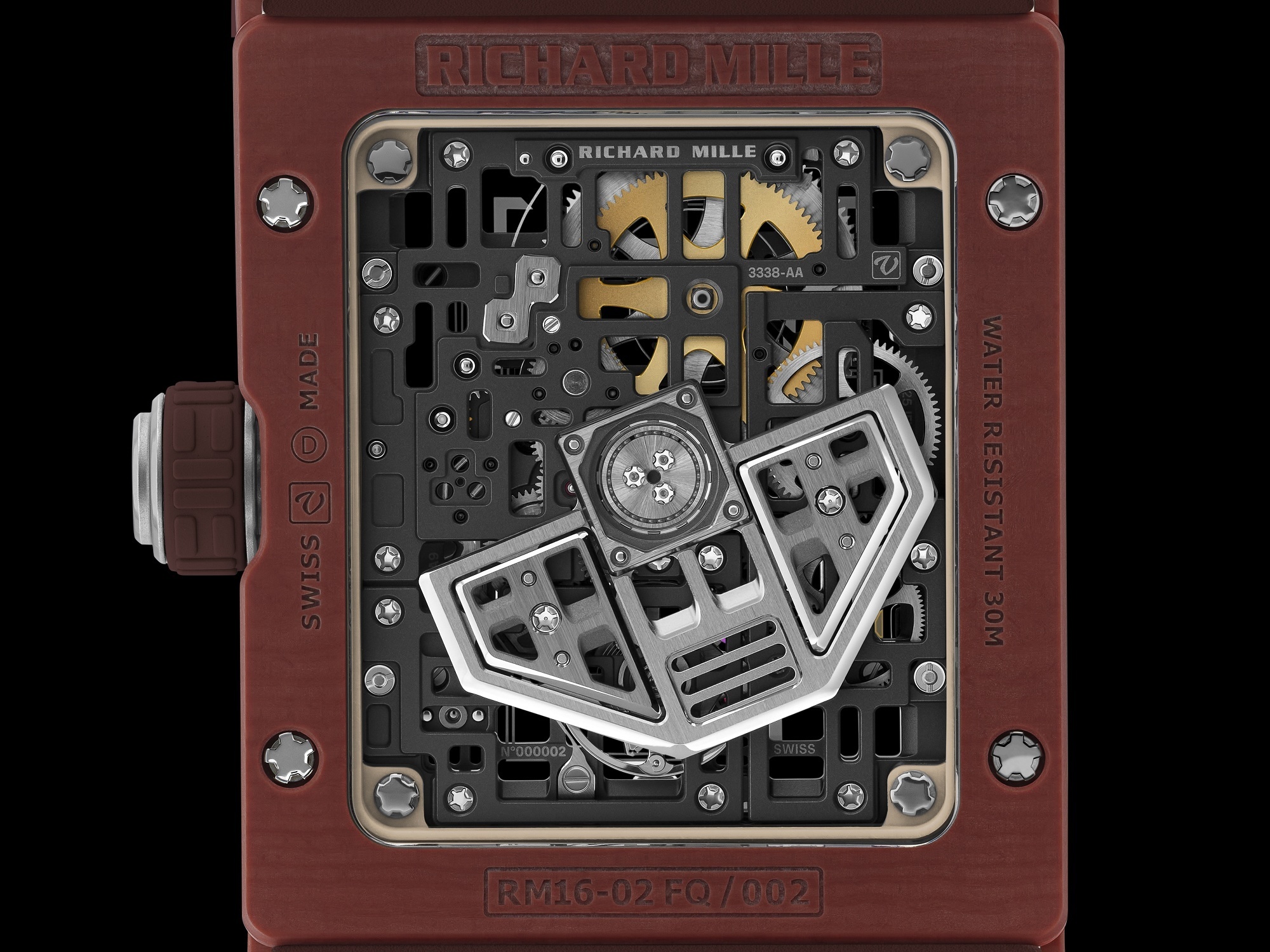 RICHARD MILLE RM 16-02 movement skeleton details