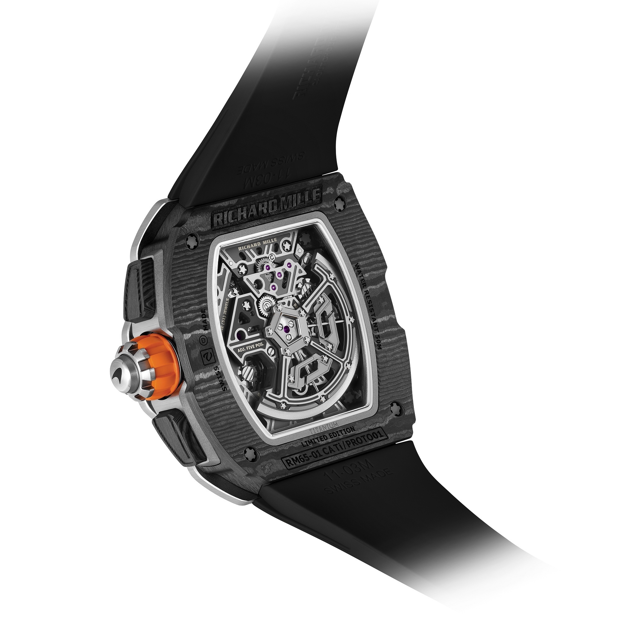 Richard Mille RMAC4 movement in RM 65-01 McLaren W1