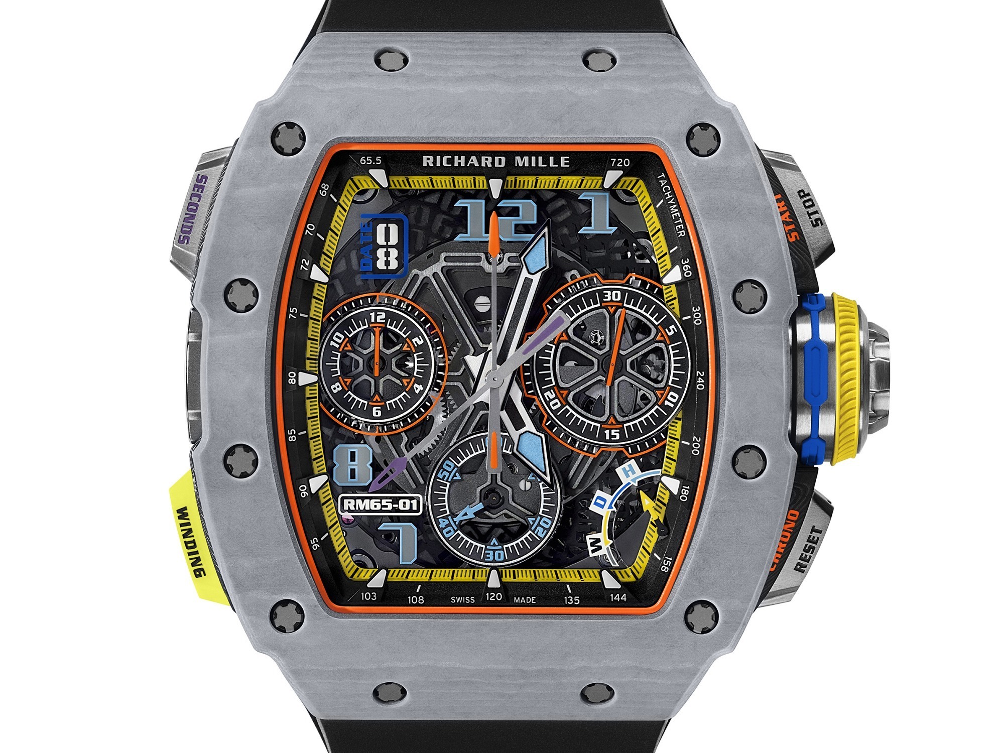 Richard Mille RM 65-01 grey Quartz TPT case