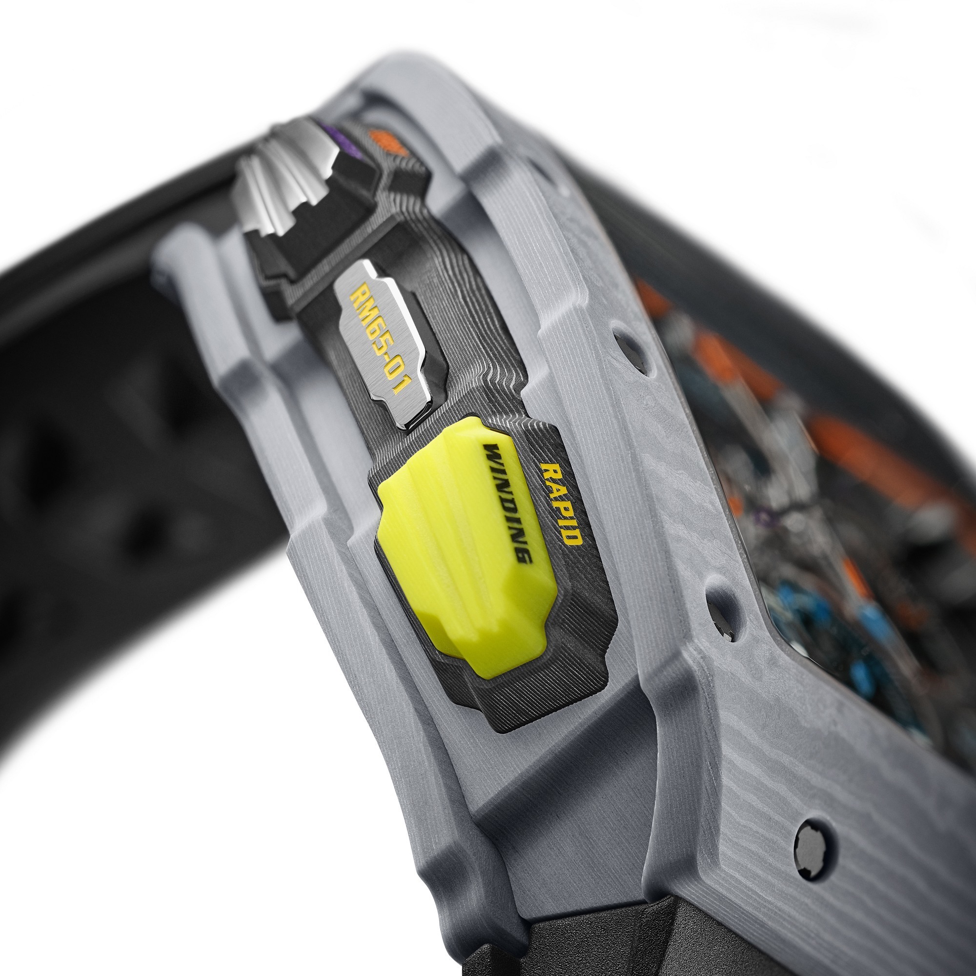 Richard Mille RM 65-01 rapid winding button