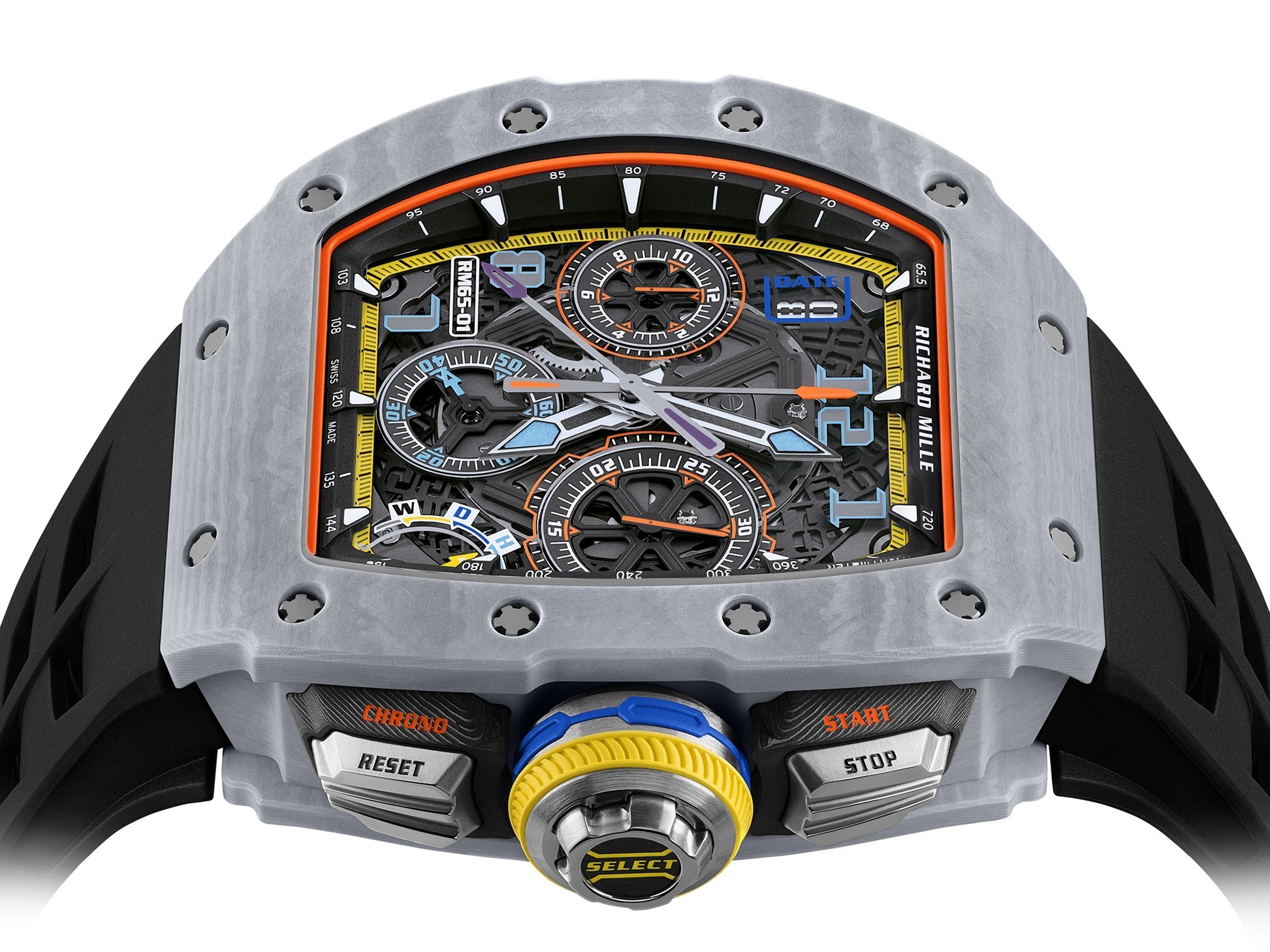 Richard Mille RM 65-01 split seconds chronograph dial