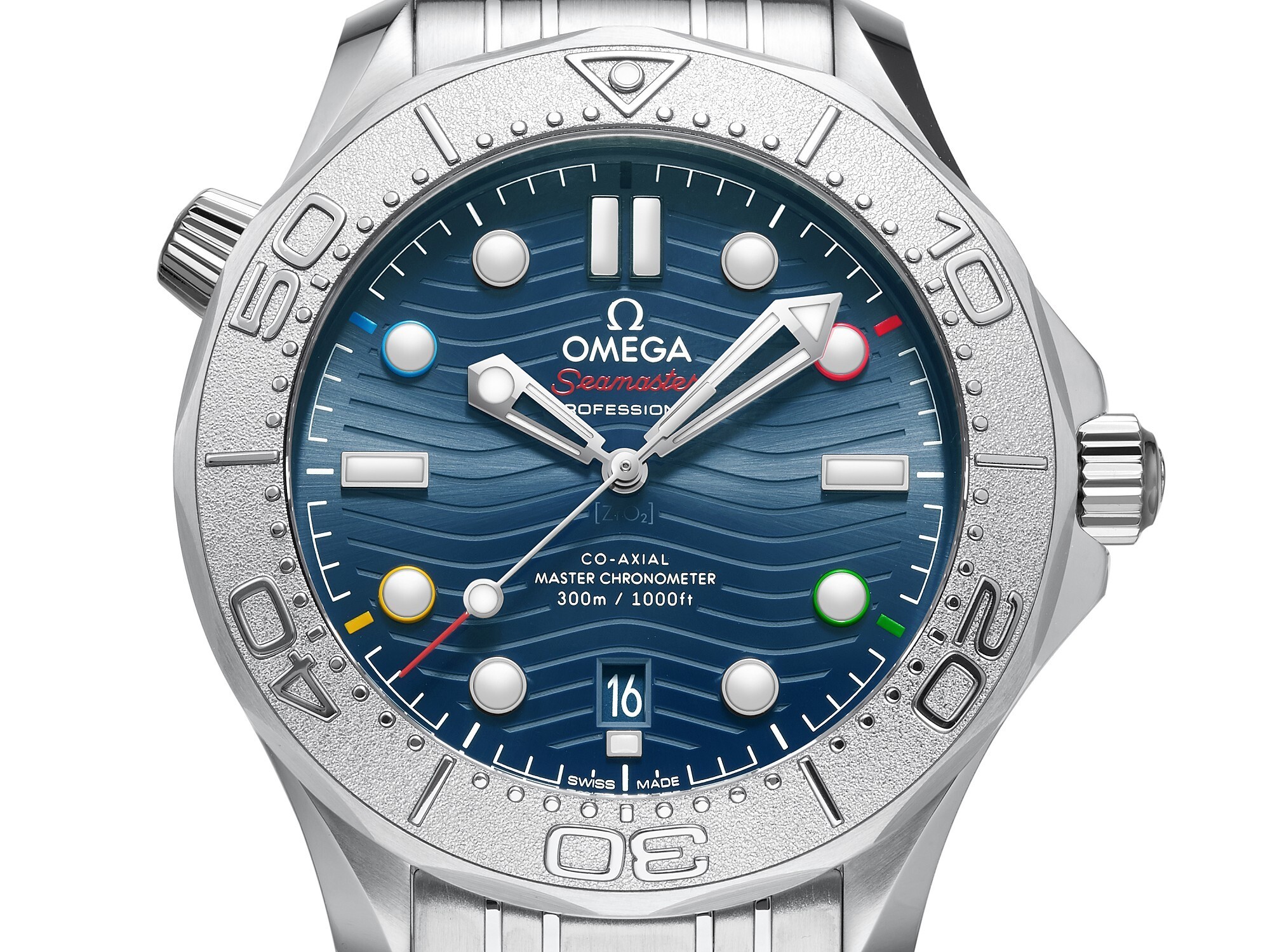 OMEGA Seamaster Diver 300M Beijing 2022 titanium bezel