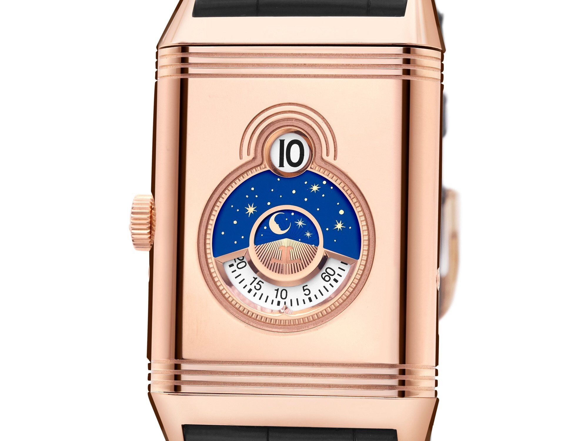 Jaeger-LeCoultre Reverso Tribute Nonantième rose gold case