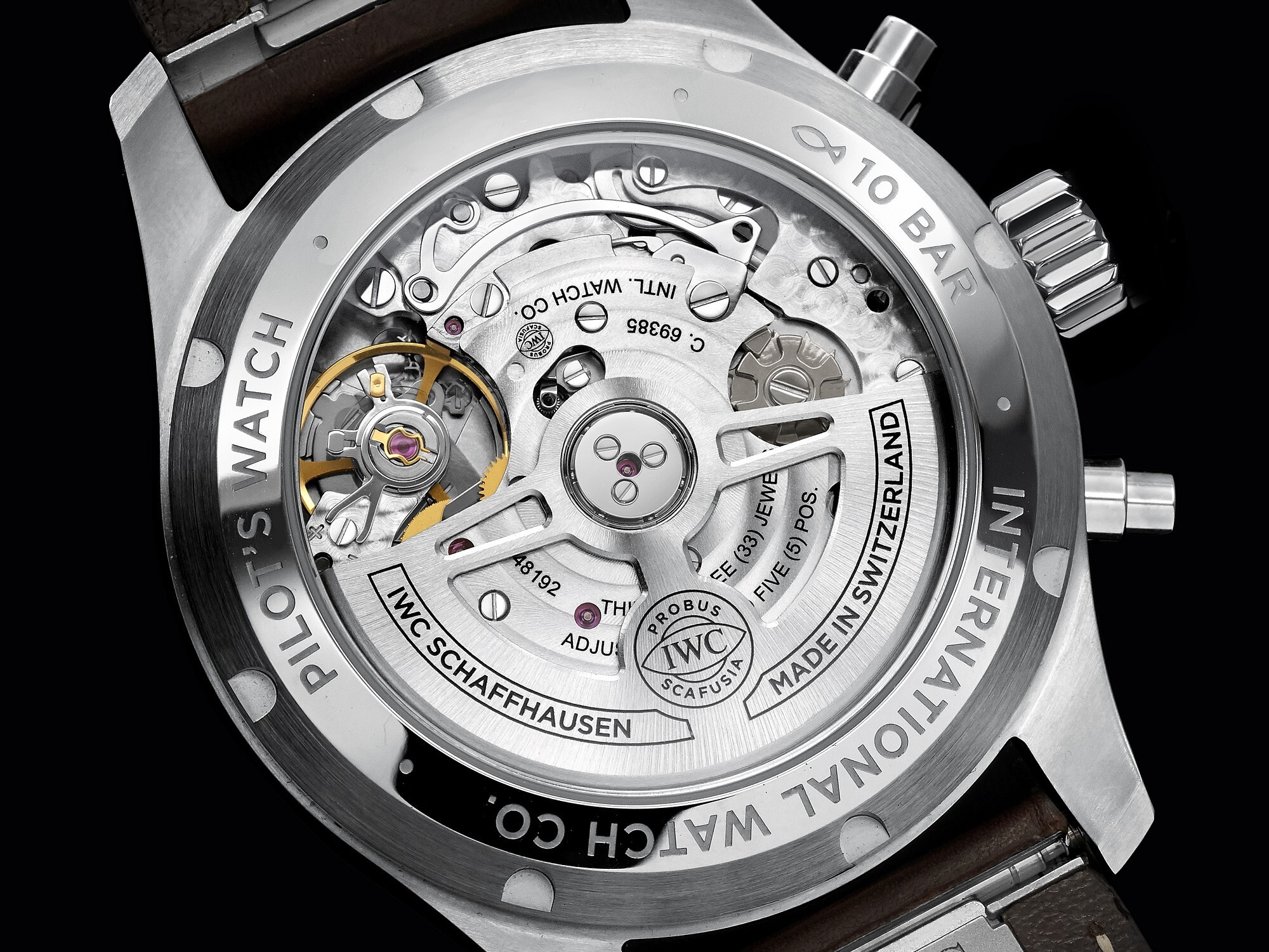 IWC Calibre 69385 movement IWC Pilot’s Watch Chronograph Green Dial