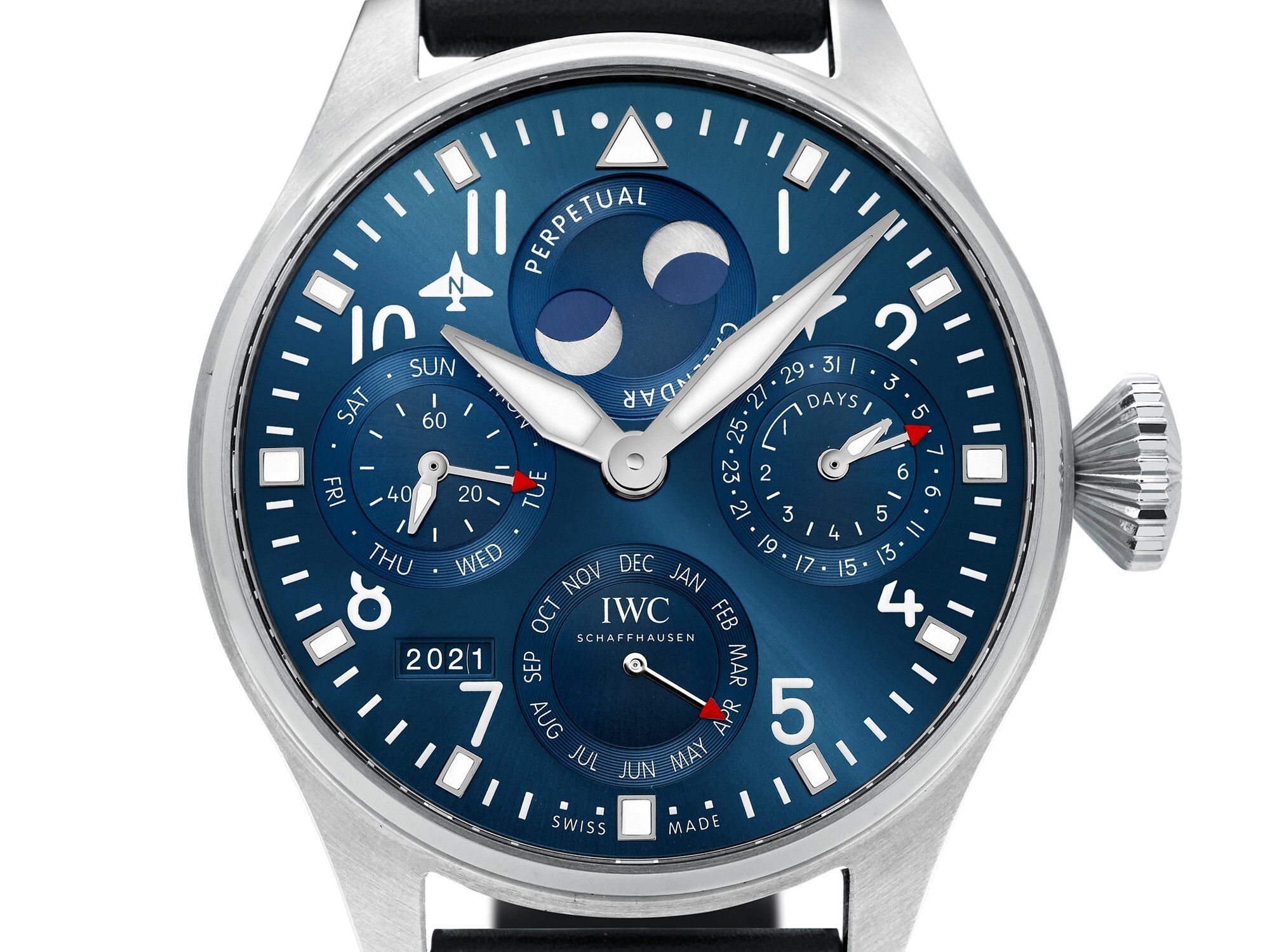 IWC Big Pilot’s Watch Perpetual Calendar dark blue dial