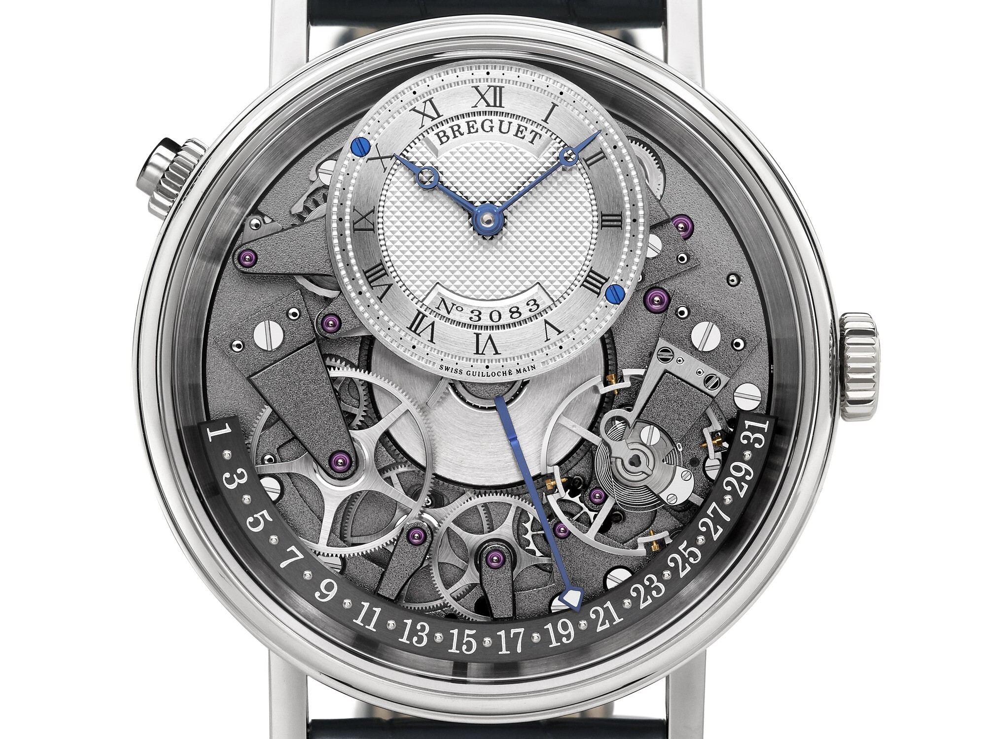 Breguet Tradition Series 7597 Date Retrograde Watch dial