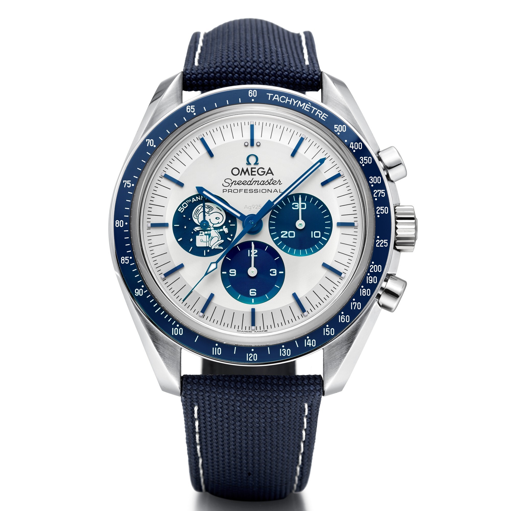 OMEGA Speedmaster Silver Snoopy Award 50th Anniversary case back