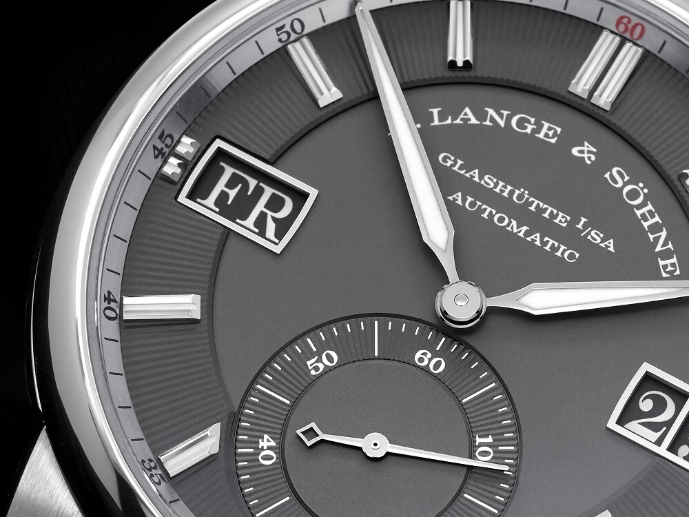 A. Lange & Söhne Odysseus white gold watch dial details