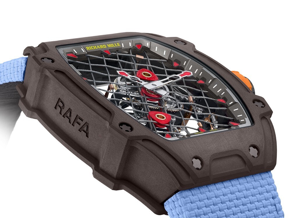 RICHARD MILLE RM 27-04 Tourbillon Rafael Nadal steel cable dial