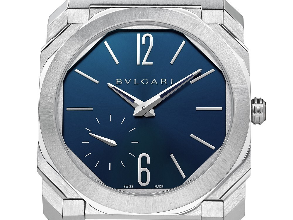 BVLGARI Octo Finissimo Blue Dial case finishing