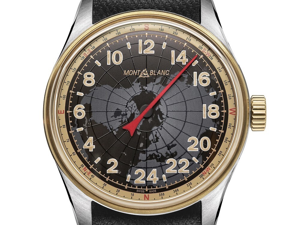 Montblanc 1858 Automatic 24H dial close-up