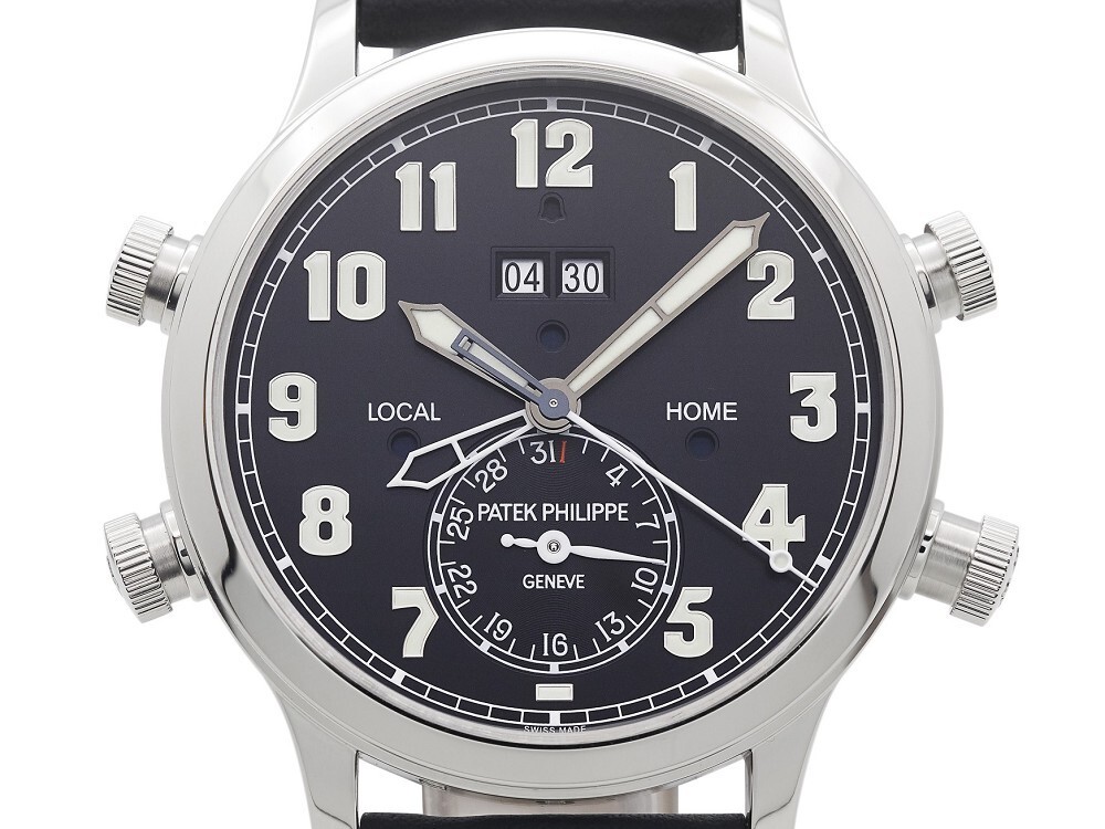 Patek Philippe Ref 5520P Alarm Travel Time front view