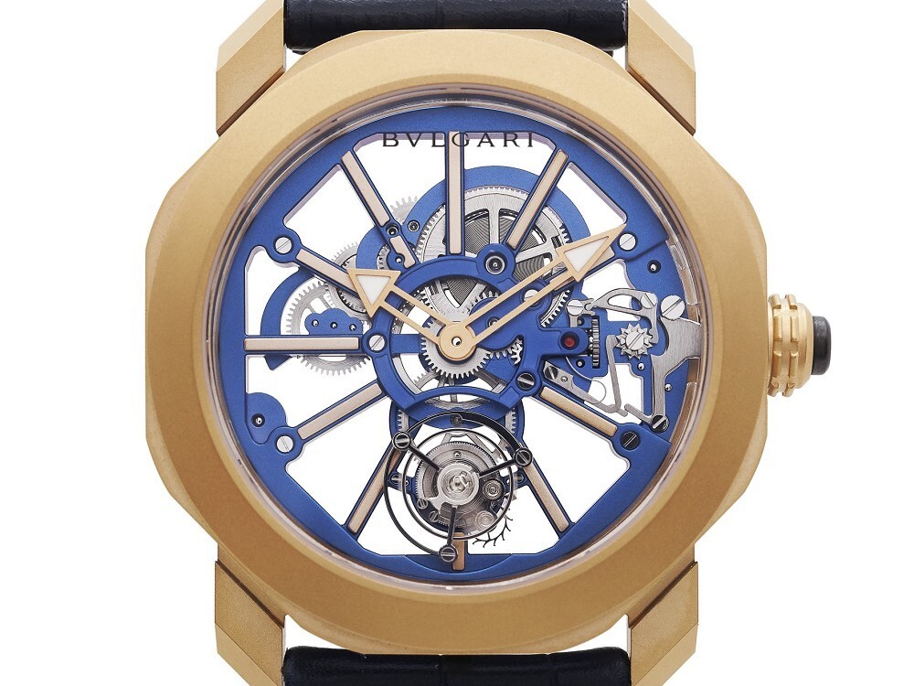BVLGARI Octo Roma Tourbillon Sapphire Skeleton Case