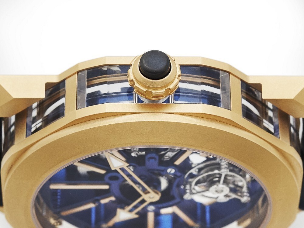 BVLGARI Octo Roma Tourbillon Sapphire Skeleton Dial