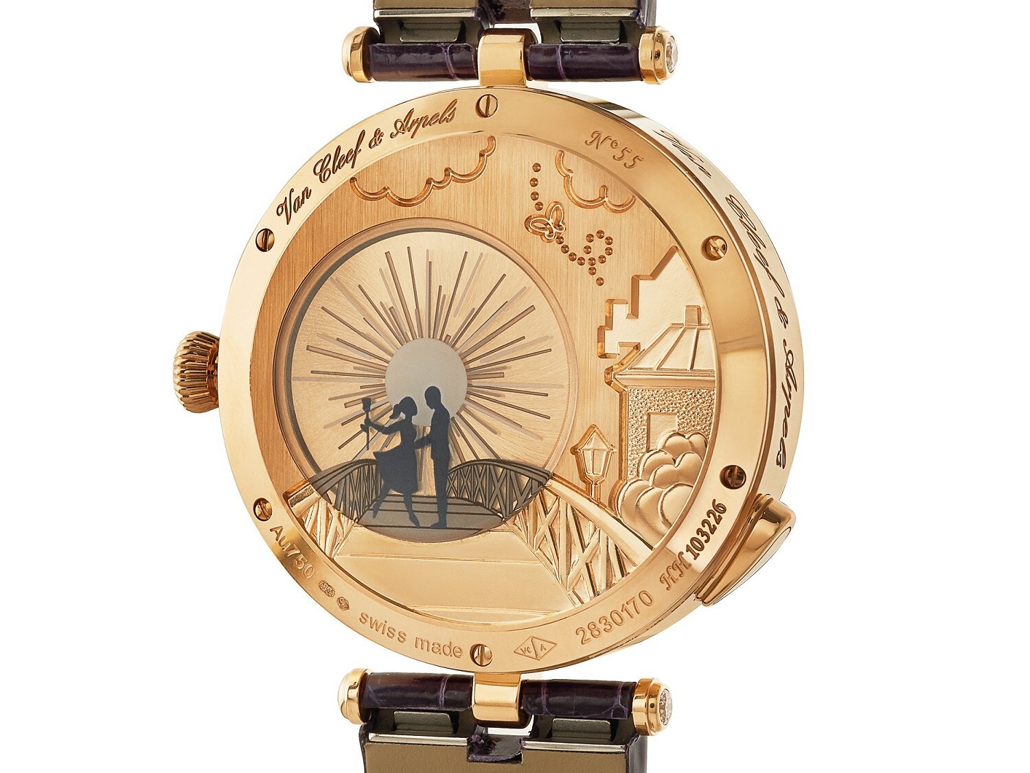 grisaille enamel dial details