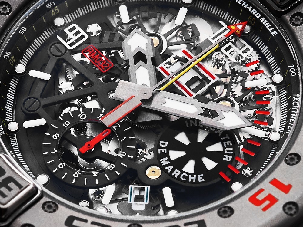 RM 032 annual calendar and dial details