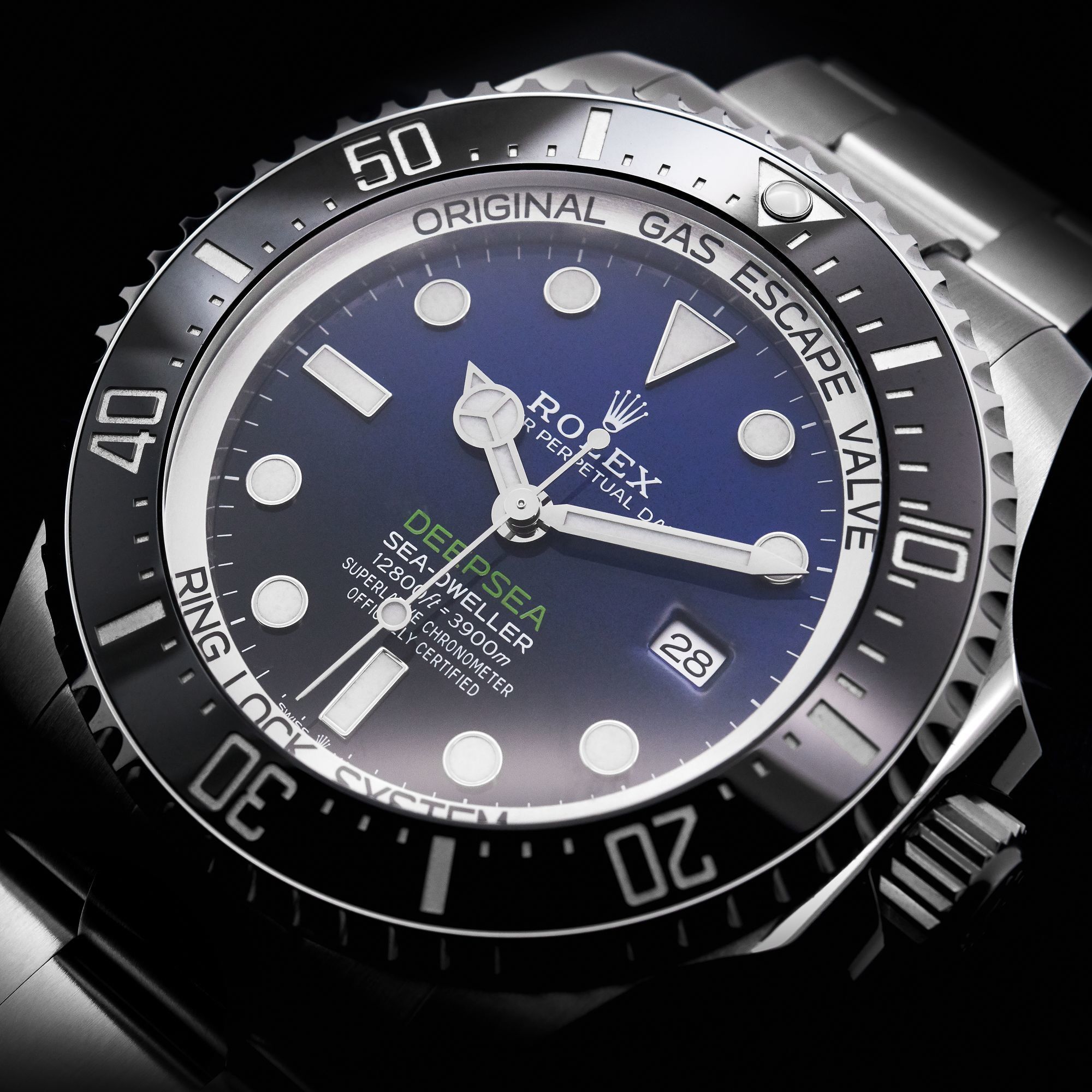 Rolex Oyster Perpetual Deepsea diving watch blue dial