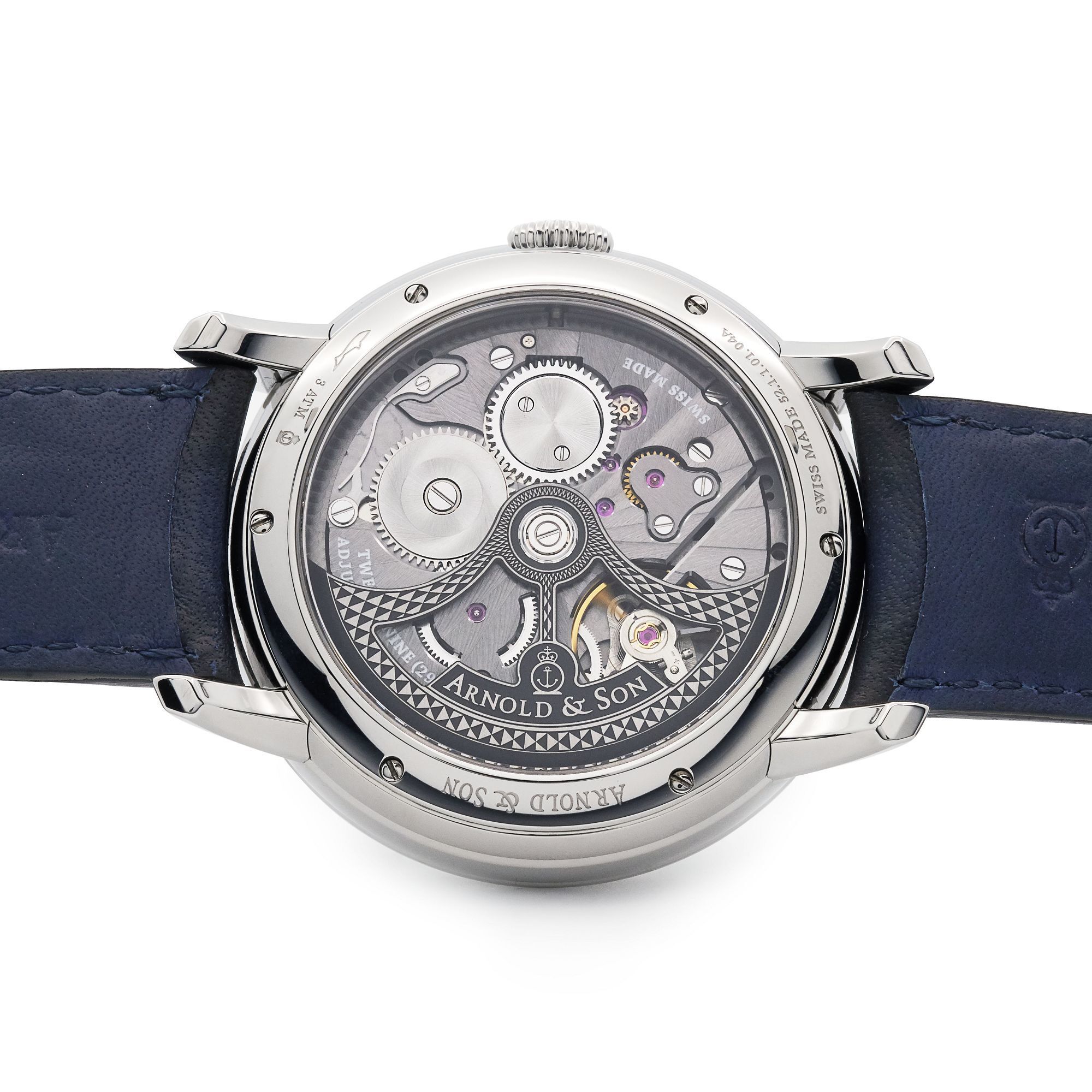 Arnold & Son Globetrotter case finishing