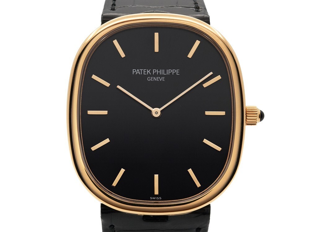 Golden Ellipse Ref. 5738R-001 black sunburst dial