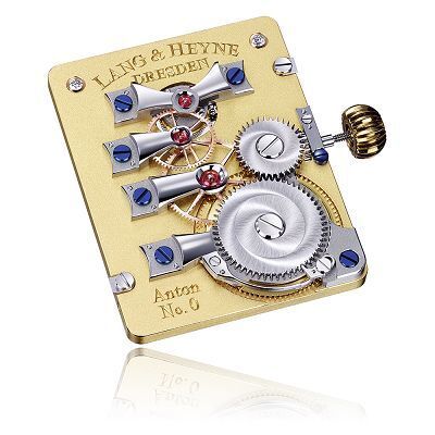 Lang & Heyne Anton Flying Tourbillon movement view