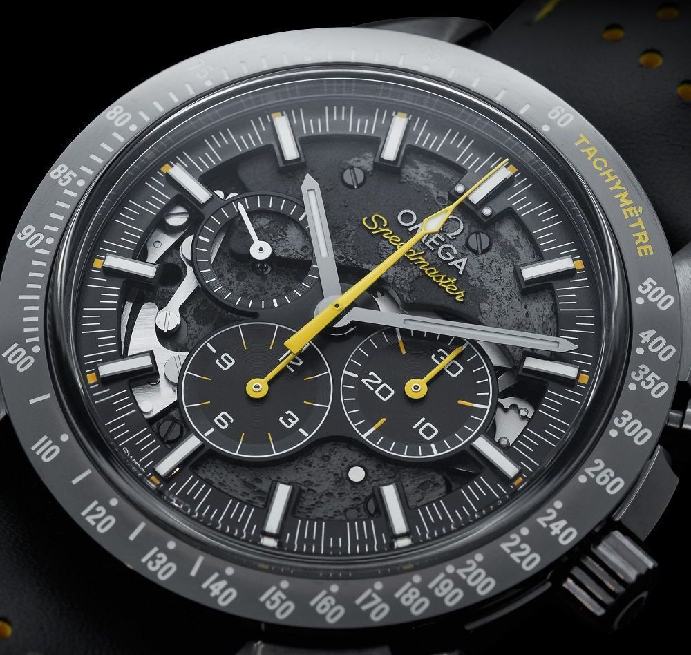 Omega Speedmaster Dark Side of the Moon Apollo 8 skeleton dial