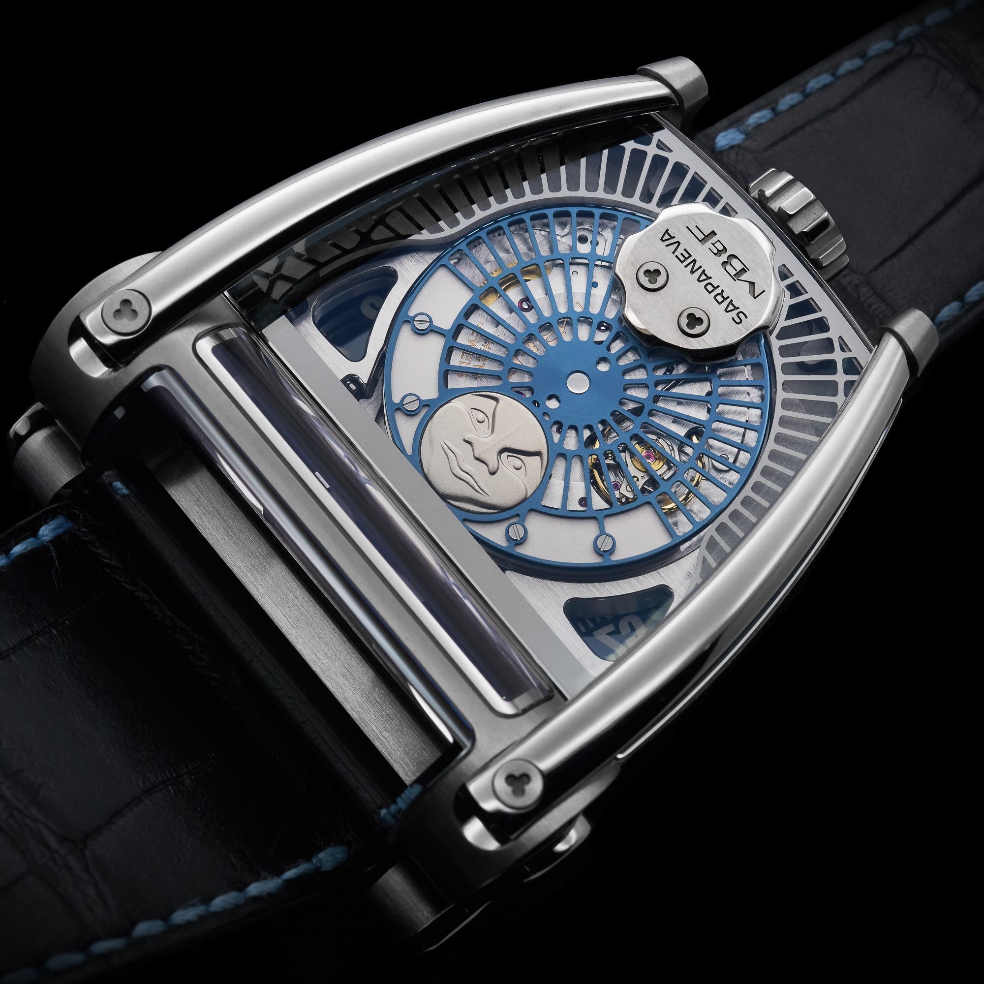 MB&F MoonMachine 2 Moon Phase Watch moon disk