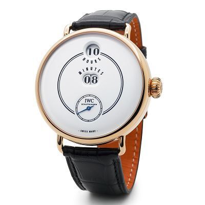 IWC Tribute To Pallweber jump hour watch movement detail
