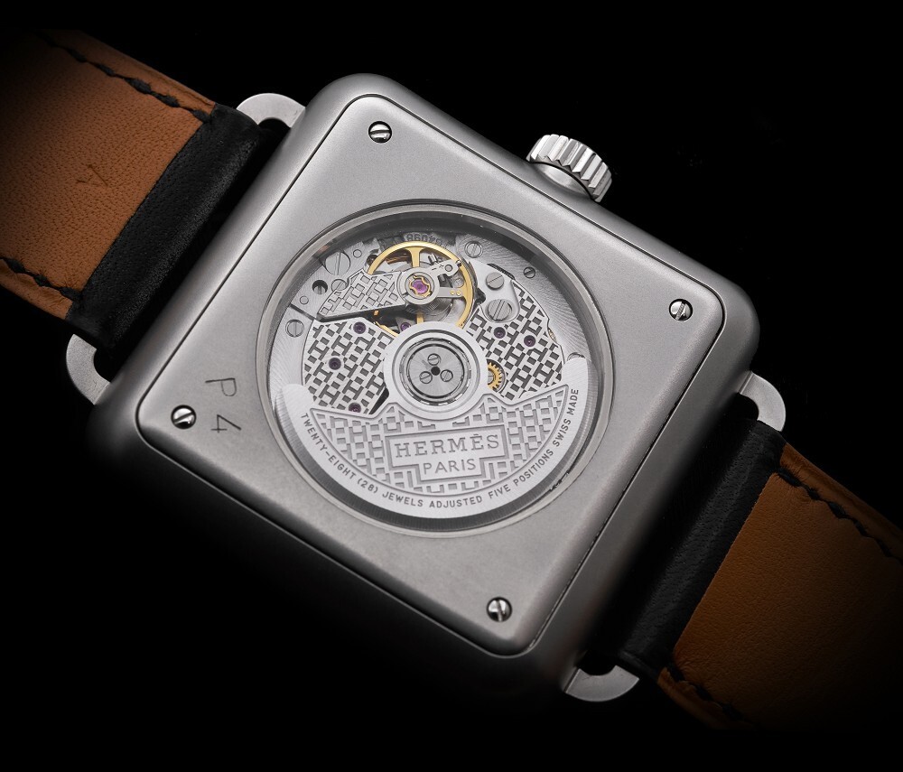 Hermès Carré H watch H1912 self-winding movement