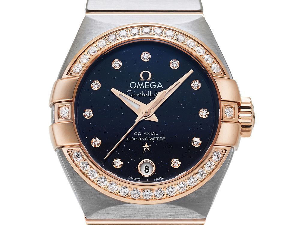 Omega Constellation Blue Starry Sky aventurine dial diamond markers
