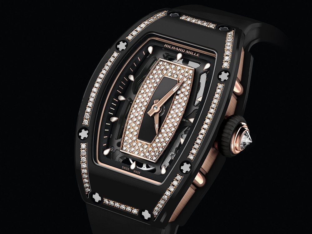 RICHARD MILLE RM 07-01 Gem-set Black Ceramic diamond-set case