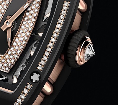 RICHARD MILLE RM 07-01 Gem-set Black Ceramic ruby-set crown and dial