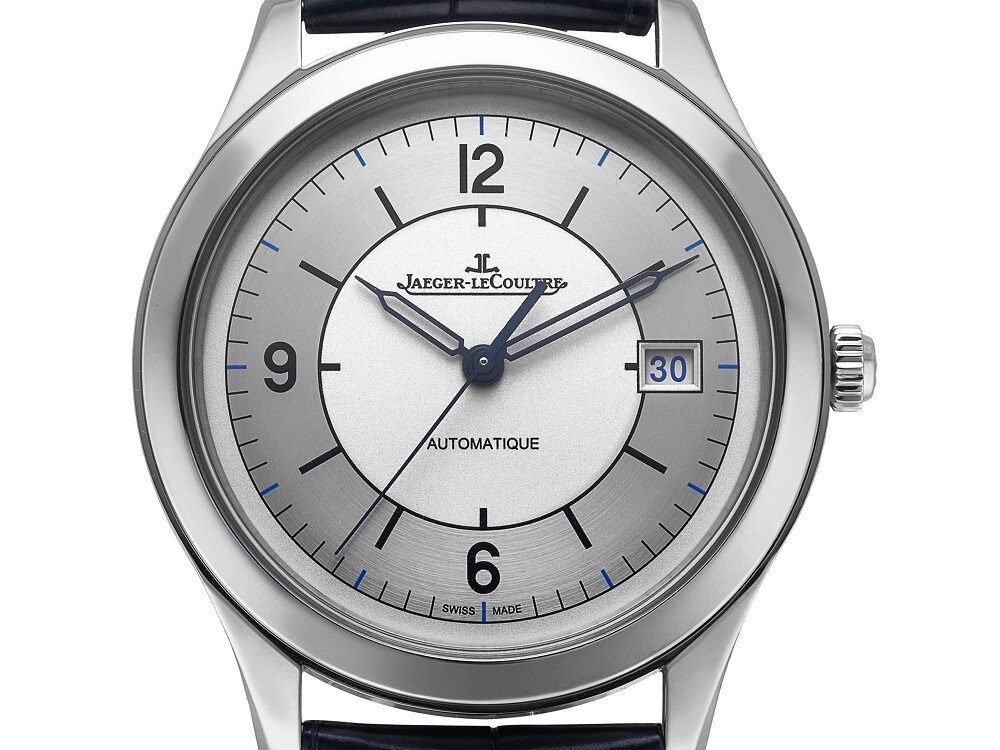 Jaeger-LeCoultre Master Control Date Blue Hands Silver Dial