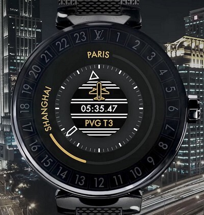 Tambour Horizon dial detail