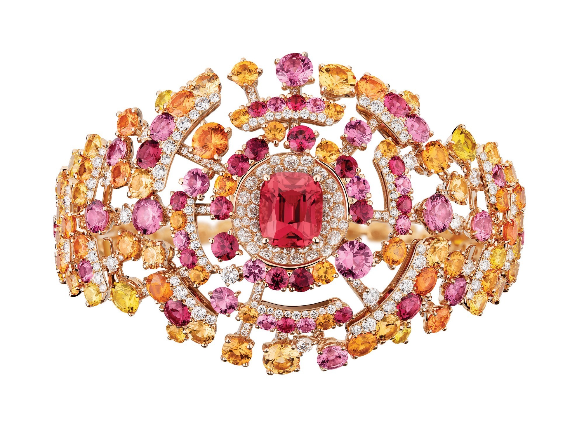 CHANEL Sillage rose gold necklace