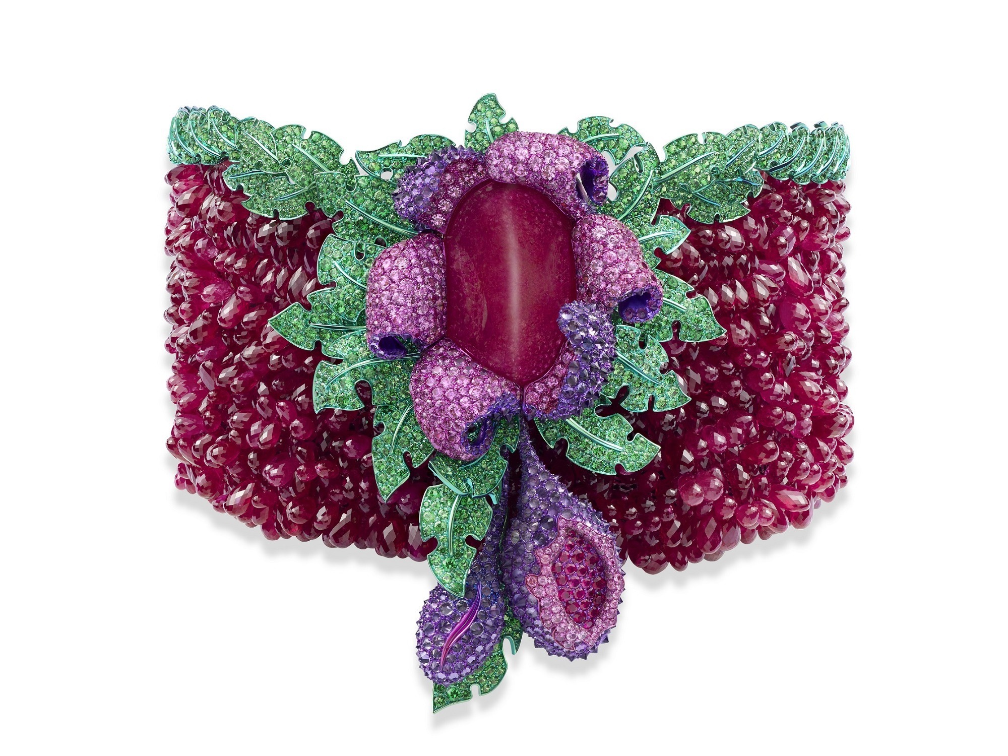 Chopard Floral Ruby Necklace Main View