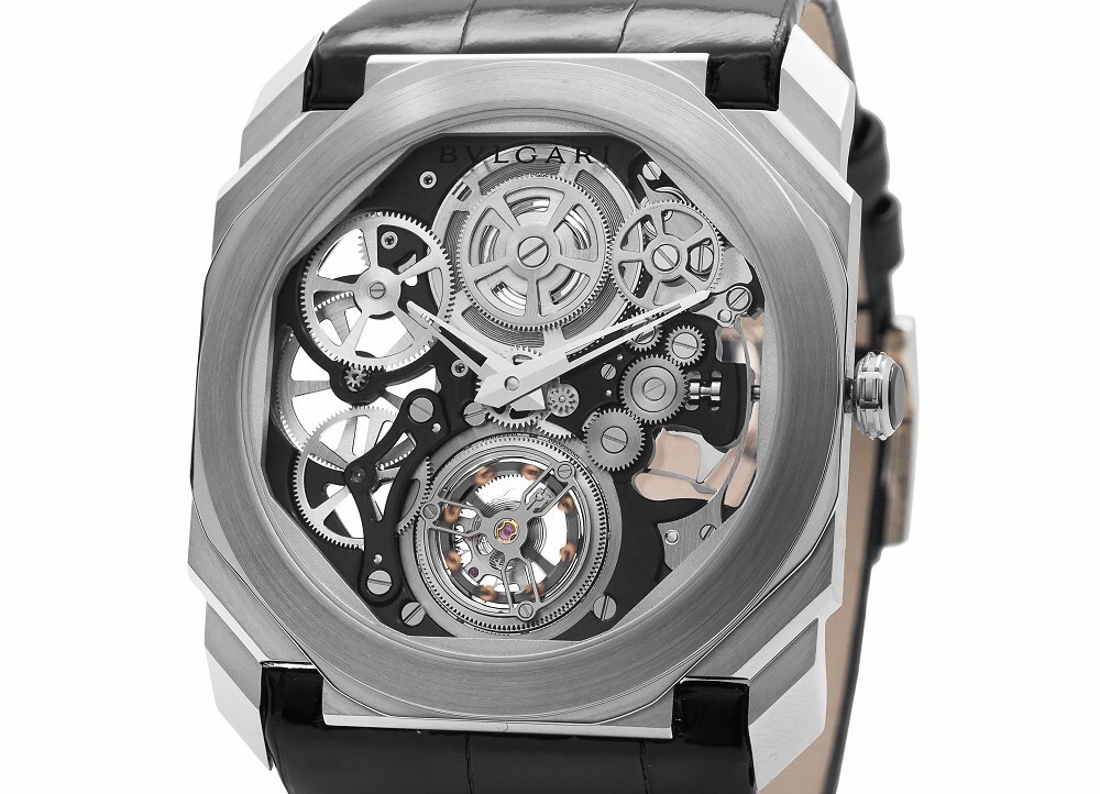 Bulgari Octo Finissimo Tourbillon skeleton dial