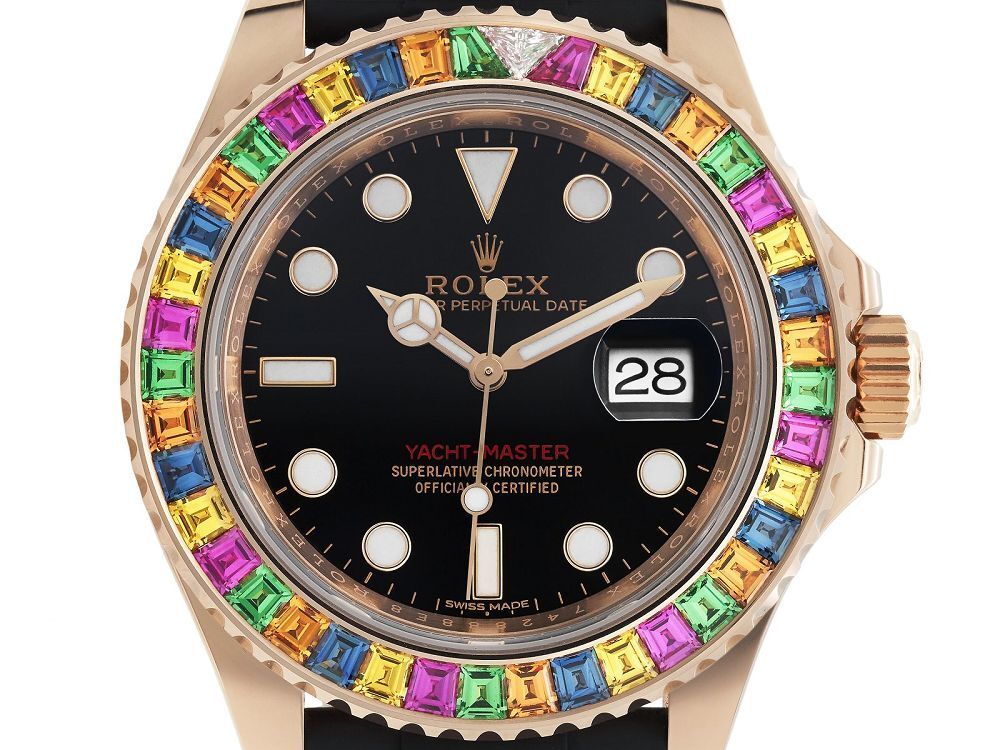 Rolex Yacht-Master 40 Gem-Set Bezel close-up