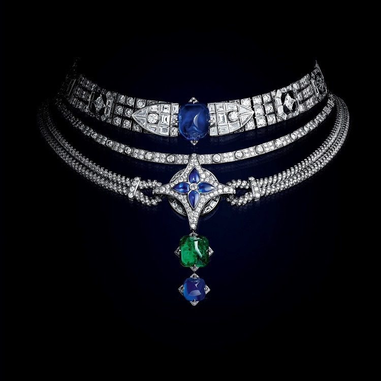 Louis Vuitton Le Mythe Sapphire Jewelry Set necklace