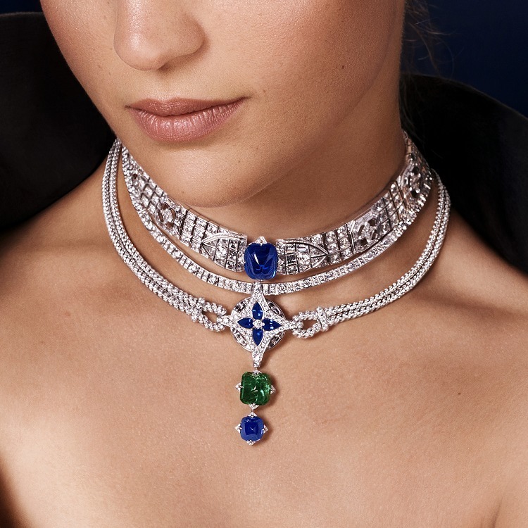 Louis Vuitton Le Mythe Sapphire Jewelry Set high jewelry