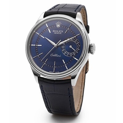 Rolex Cellini Date Blue Dial Calendar Watch