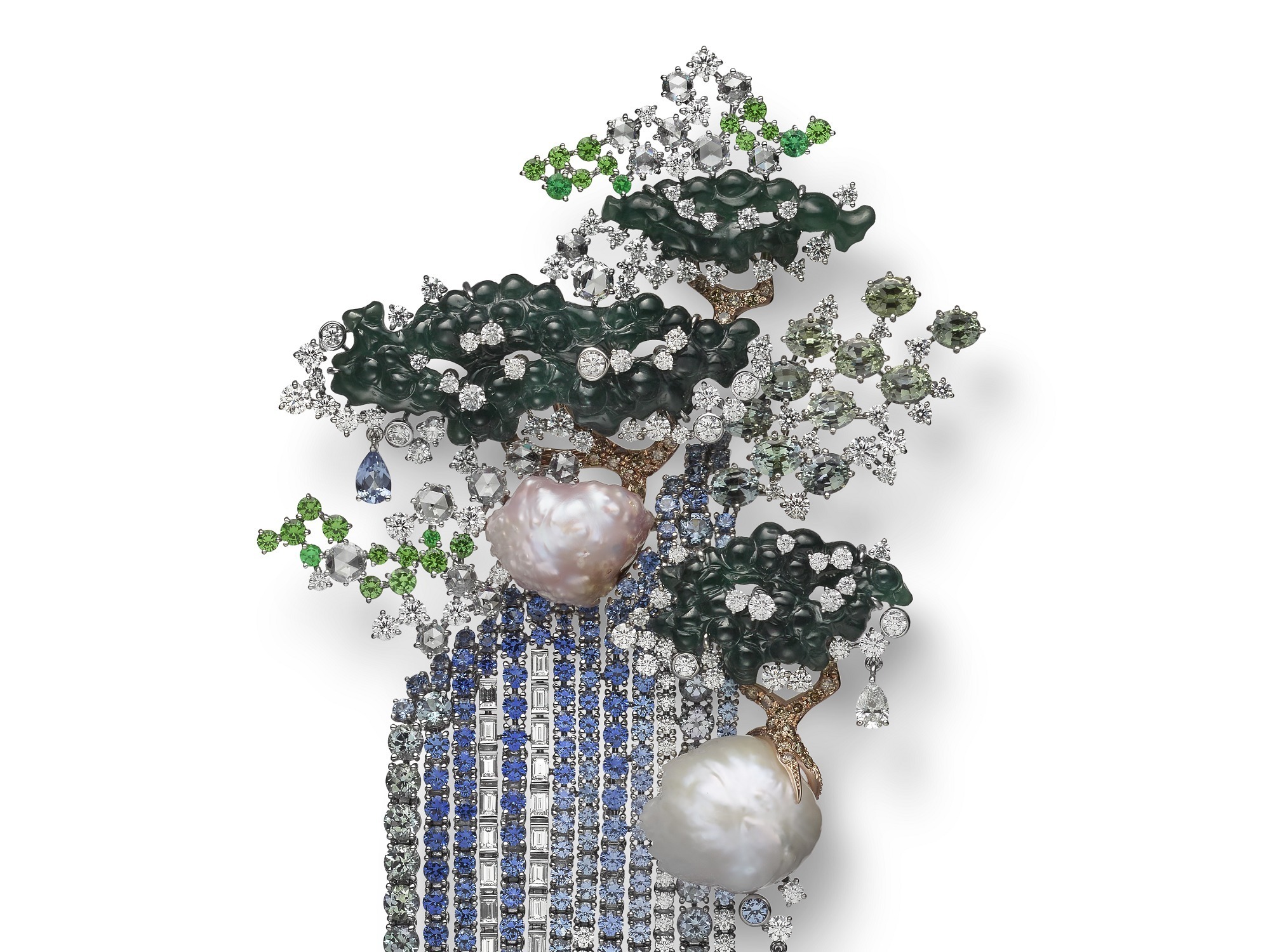 Mikimoto Japanese Sense of Beauty pearl brooch baroque pearls