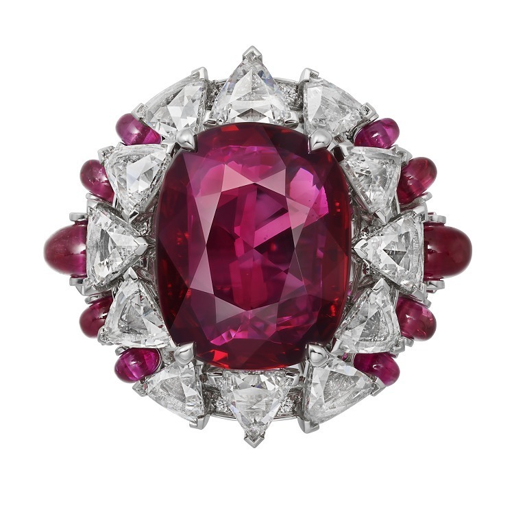 Cartier Phaan Ruby Ring close-up