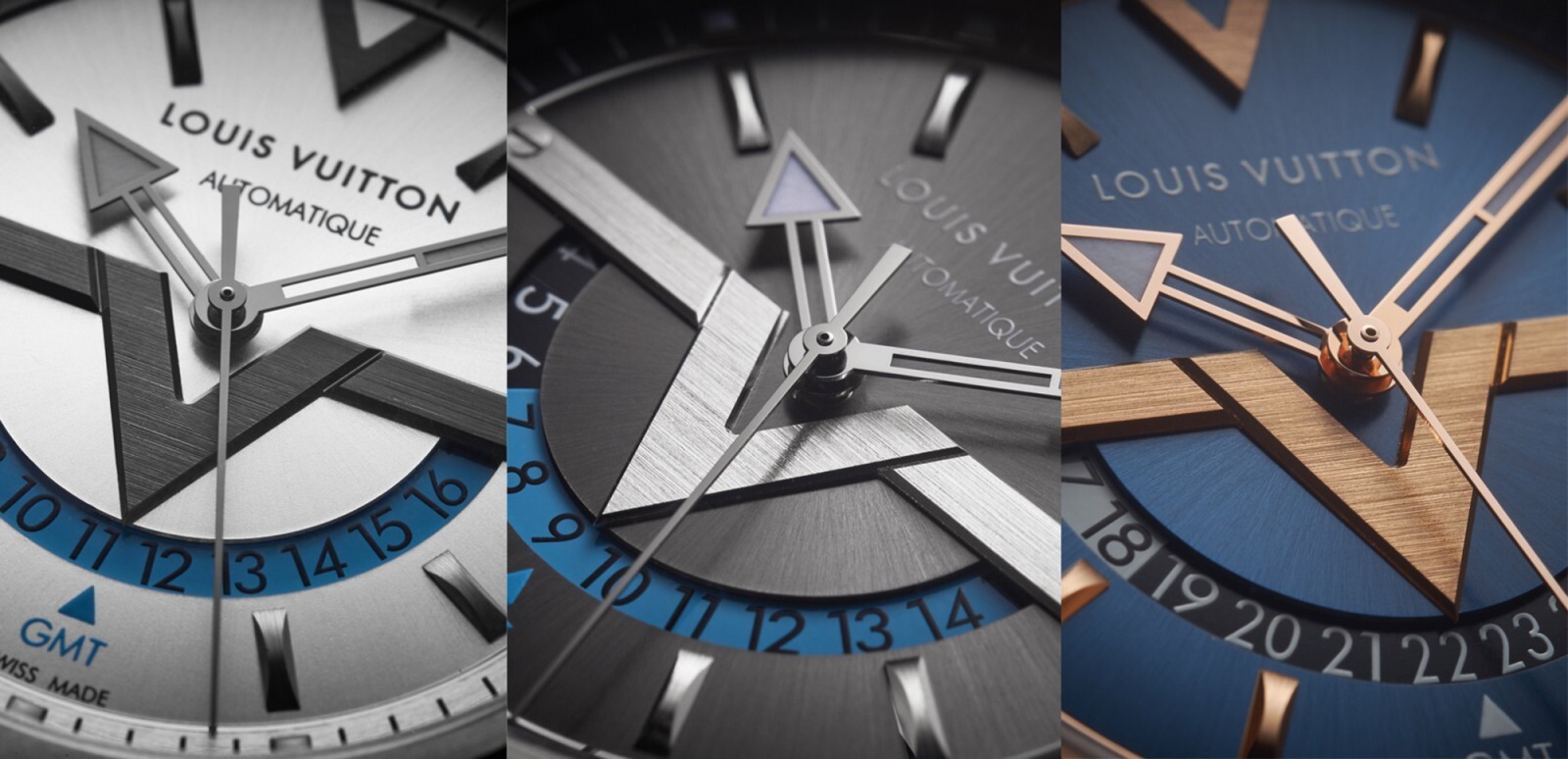 Louis Vuitton Voyager GMT Dual-Time Watch Dial