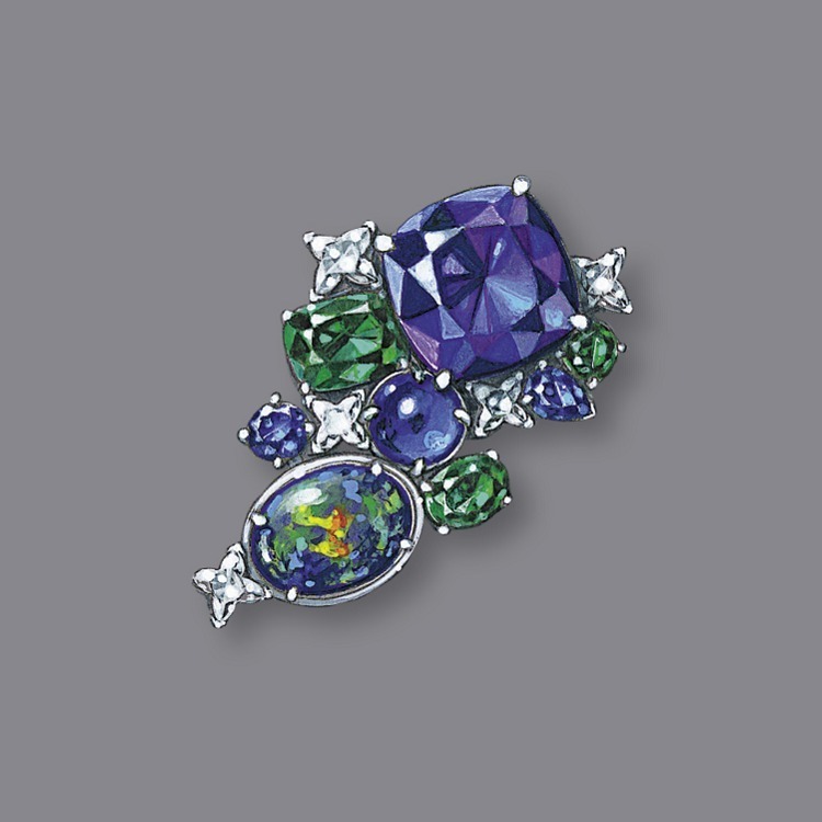 Louis Vuitton La Constellation d’Hercule brooch diamonds