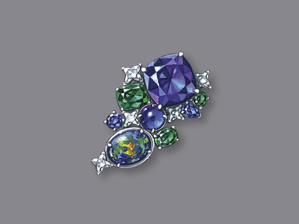 Louis Vuitton La Constellation d’Hercule brooch close-up