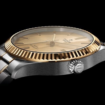 Tudor Style 41mm Steel Gold Watch