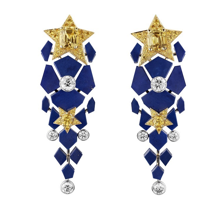 Chanel Constellation Astrale ring lapis lazuli detail