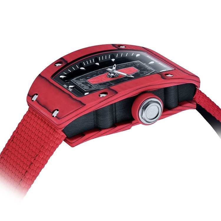 Richard Mille RM 07-01 Racing Red sapphire crystal view