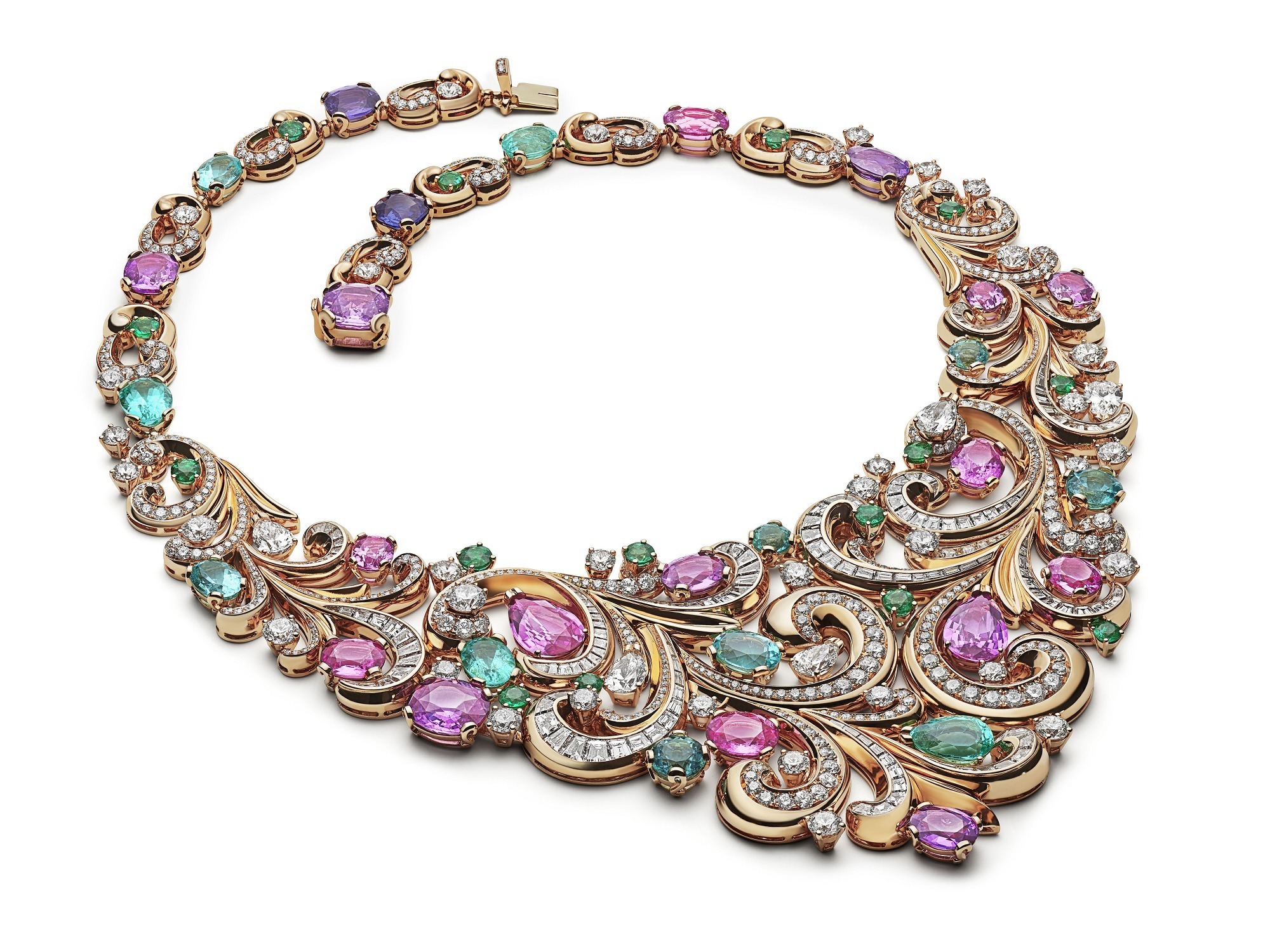 BVLGARI Lady Arabesque rose gold necklace photo
