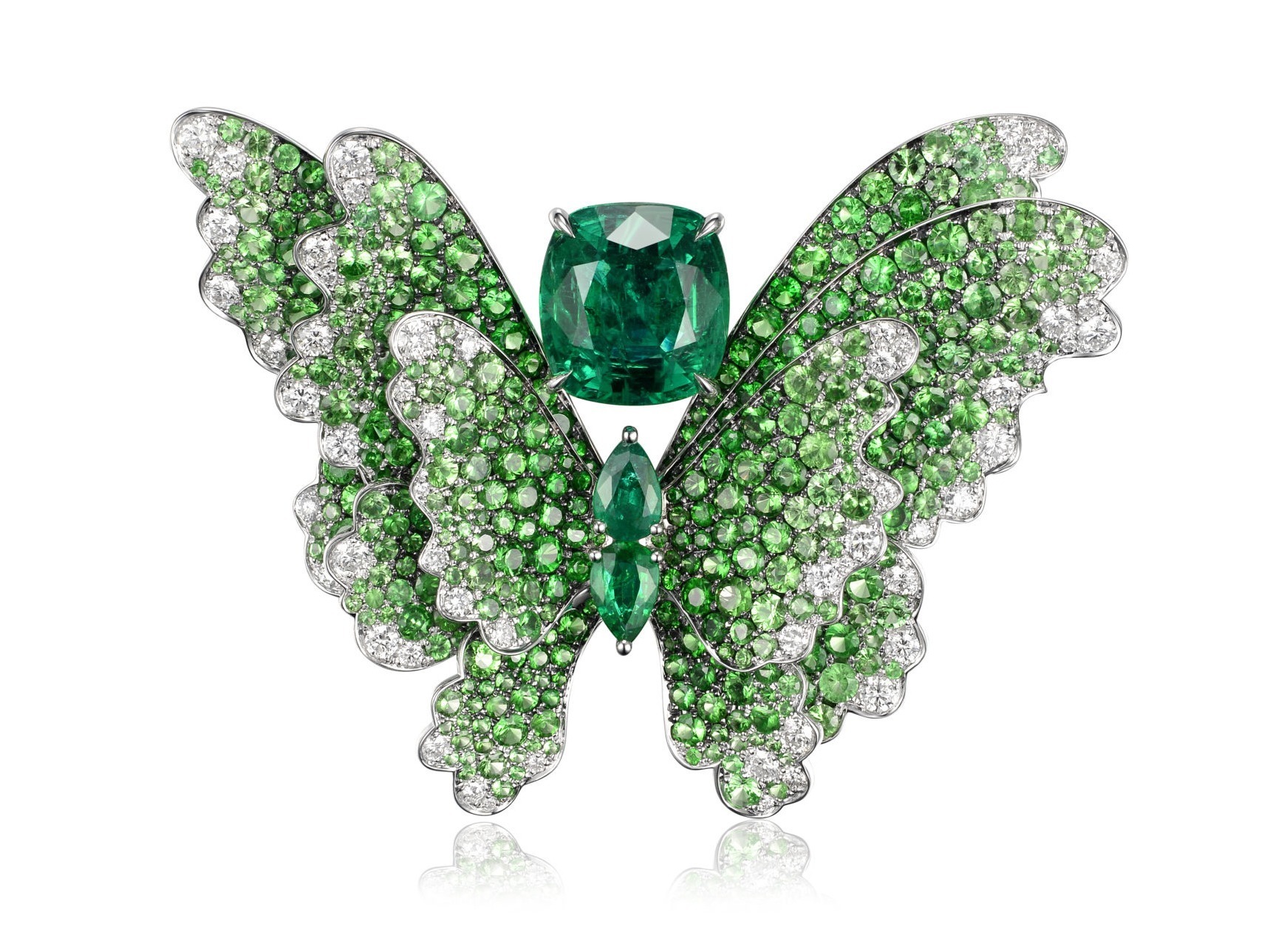 Fabergé Butterfly Brooch Necklace Design